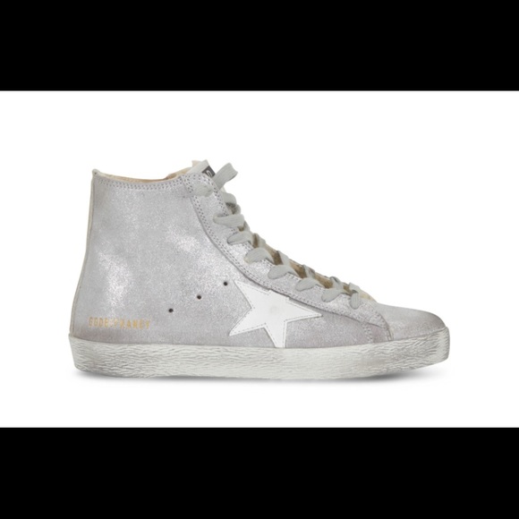 GG francy sneakers with shearling in silver - Picture 3 of 8